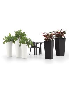 Lyxo Design Gaia Vaso a Colonna Rotondo e Quadrato